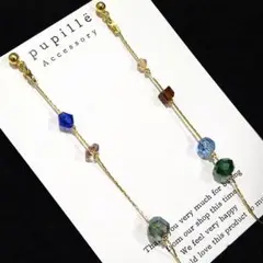 《№638》ꫛꫀꪝ カルダノチェーン×ロングピアス