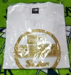 希少【NEW ERA】東京ヤクルトスワローズ Tシャツ 半袖 白／金 Mサイズ