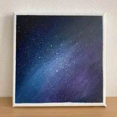 アクリル画　イラスト　キャンバス　宇宙