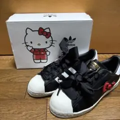 ハローキティ adidas スーパースター 50周年 スニーカー ブラック