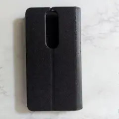 ブラック手帳型スマホケース
