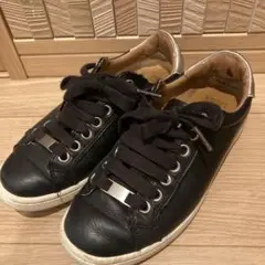 UGGアグ レザースニーカーブラック22.5cm