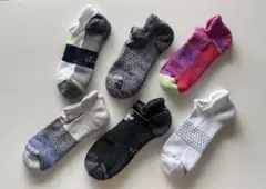 未使用 ボンバス BOMBAS くるぶし ソックス 6足セット L