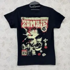 ZOMBIE Tシャツ S ホラー ゾンビ映画 グラフィック ブラック