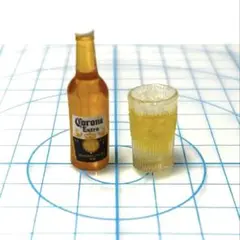 2点セット　ミニチュア　ビールとジョッキのセット　222