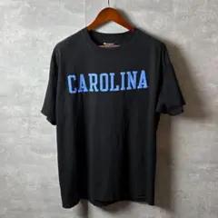 Champion カレッジTシャツ CAROLINAロゴ XL ブラック 綿