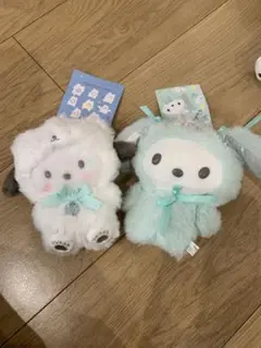 ポチャッコ　ぬいぐるみ　しろくま　ふわふわスノーデザイン　セット