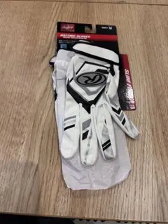 【新品】Rawlings バッティング用手袋 M ホワイト/ブラック