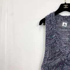 極美品✨ ユウミアリア マルチカラー Vネック ニット ベスト 派手色 希少