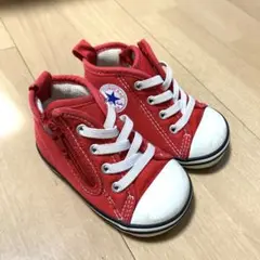 CONVERSE 赤 ジッパー付きスニーカー　12cm