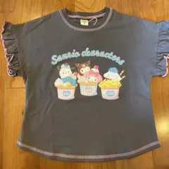 【新品未使用】リトシーフラップ　110 サンリオ　Tシャツ しまむら　グレー