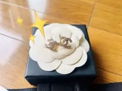 レア シャネル Chanel ピンクストーン ラインストーン ゴールド ピアス
