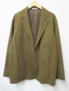 AURALEE SUPER SOFT WOOL FLANNEL JACKET 4