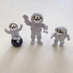 ✨即購入OK✨ 置物 宇宙飛行士 フィギュア 宇宙 鏡面 シルバー 3体セット