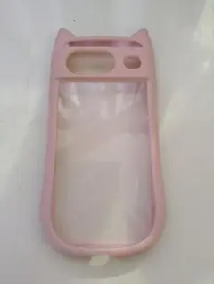 スマホケース pixel8 ピンク猫耳