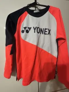 YONEX 長袖ウォームアップウェア オレンジ/ネイビーヒートカプセル