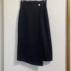 clearブラック タイトラップスカート