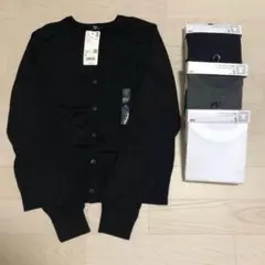 ユニクロ　カーディガン　半袖Tシャツ3点　新品、未使用