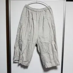 リネン Lサイズ パンツ　サーカスパンツ　dgy
