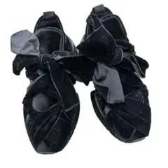 MM6 Maison Margiela 38.5 ベルベット リボン スニーカー