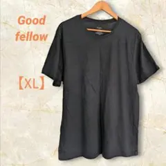 Good Fellow　Tシャツ　【XL】　半袖　ブラック　無地　ユニセックス