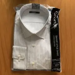 新品未使用　長袖ワイシャツ ビジネスシャツ　3L 形状安定　ストライプ