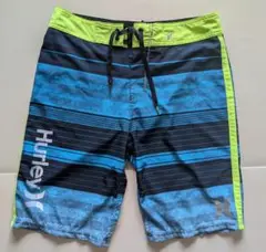 Hurley 水着 青黒ストライプ