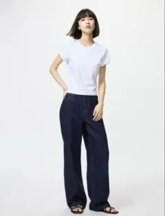 【UNIQLO】ワイドストレートジーンズ 29インチ
