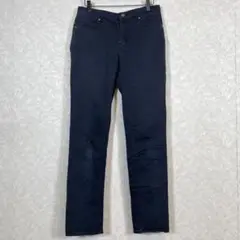 ✨コンフォートベーシック【F】スリム カジュアルパンツ ストレッチ ブラック
