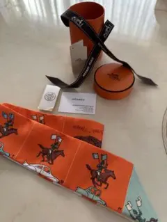 HERMES ツイリー オレンジ 8/28迄の出品‼️