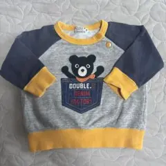 DOUBLE.B クマトレーナー 70 ミキハウス