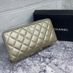 25 美品 CHANEL シャネル キャビアスキン マトラッセ ココマーク