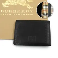 ✨極美品✨ BURBERRY パスケース ノバチェック ホースロゴ カードケース