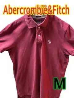 Abercrombie & Fitch 赤 M ポロシャツ