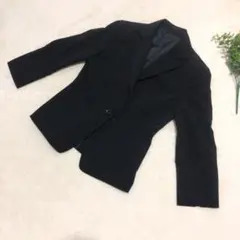 ホワイトジョーラ レディース スーツ上 美品 黒 ブラック