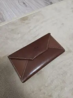 hukuro 小さい長財布 -letter- ブラウン