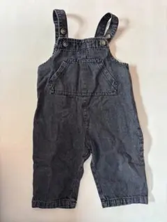 ダークグレー オーバーオール 80サイズ