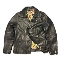 DELUXE　Closing　ブラック　レザー 　シングルライダース XL DELUXE Closing ブラック レザー シングルライダース XL