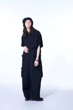 大幅値下げ‼️ヨージヤマモト オールインワン yohji yamamoto - Yohji Yamamoto [HR-J18-100 / 肩章付き躾止め