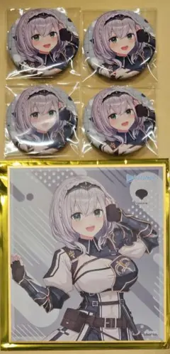 ホロライブ　バッジ　色紙　白銀 ノエル
