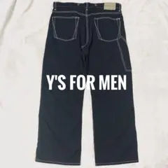 入手困難 Y's 2tuck mix wide pants　ヨウジヤマモト 黒