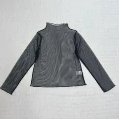 【新品未使用】WEGO シアーメッシュＴシャツ　長袖　ブラック　Ｆサイズ