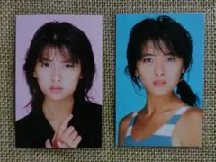 中山美穂 ラミネートカード2枚。