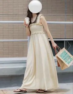 coca クレープシャーリングワンピース