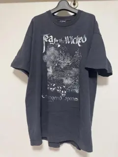 90sスカルドクロヴィンテージバンドTシャツXL黒フェードユーロnirvana