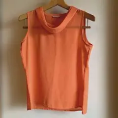 【vintage80’s】K.T キヨコタカセ　ノースリーブオレンジトップス