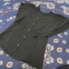 2way 黒のトップス サイズM 前開き背中開き