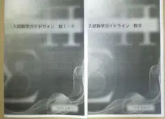 鉄緑会　数学　SAクラス　定石集　入試数学ガイドライン　2冊セット 鉄緑会 数学 SAクラス 定石集 入試数学ガイドライン 2冊セット