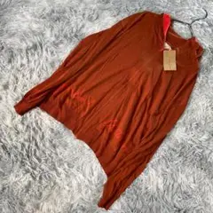 ✨未使用品✨glam in cence レーヨンジップアップパーカ オレンジ L