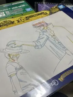 ワンピース　一番くじ メモリアル原画アート クリアファイルセット